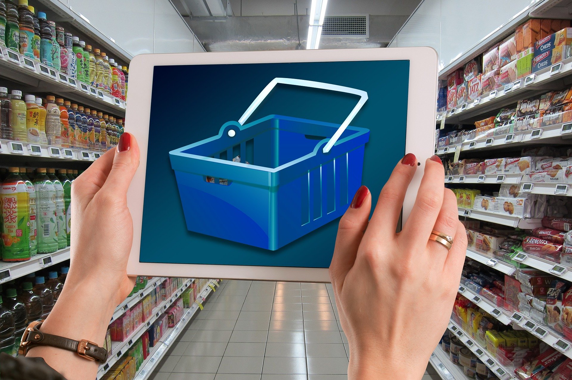 Atualmente até os supermercados tem aderido ao e-commerce com delivery, para dar segurança aos clientes