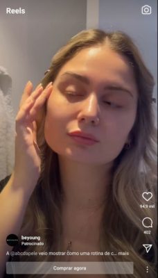 Anúncio do Reels do Instagram